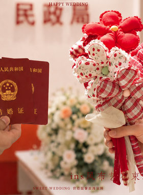 新款韩版INS风婚庆花束拍照道具