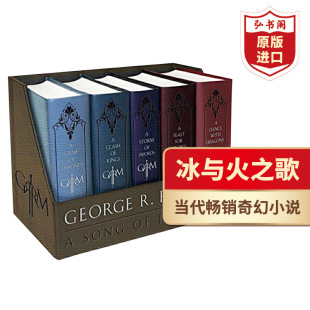 冰与火之歌 权力 Game 游戏皮革豪华套装 IceandFire Song 英文原版 Thrones 暮光之城 George 乔治马丁 搭霍比特人