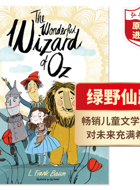 绿野仙踪 英文原版 The Wizard of Oz 弗兰克鲍姆Frank Baum 经典童话故事 搭安徒生童话 柳林风声 爱丽丝漫游仙境 圣诞小猪