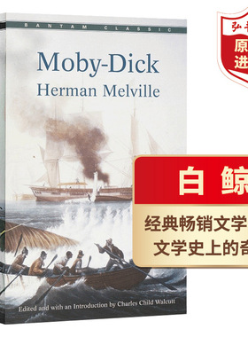 白鲸 英文原版 Moby Dick 赫尔曼梅尔维尔 经典文学名著 中学生课外阅读 马尔克斯 村上春树推荐 搭老人与海 野性的呼唤 少年派Pi