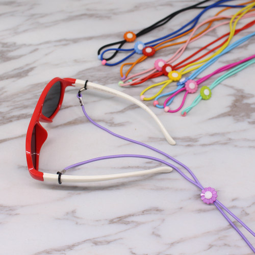 儿童眼镜绳花朵可调节弹力