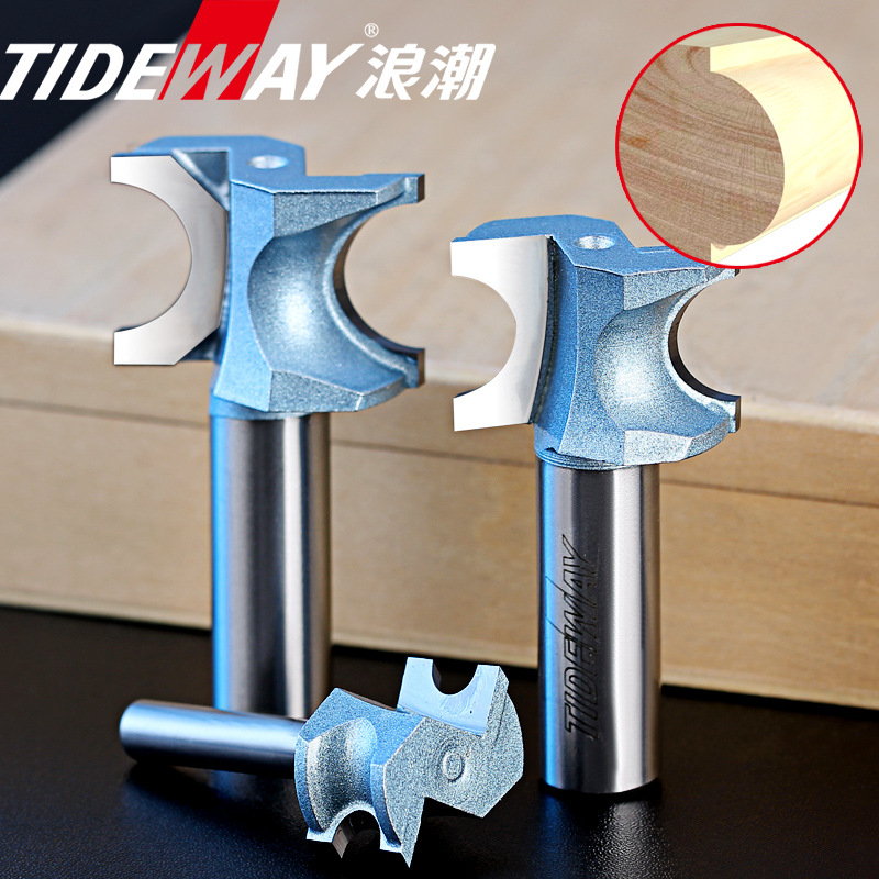 德国进口工业级正半圆刀电木铣锣刀修边机圆木棒弧形修圆边刀