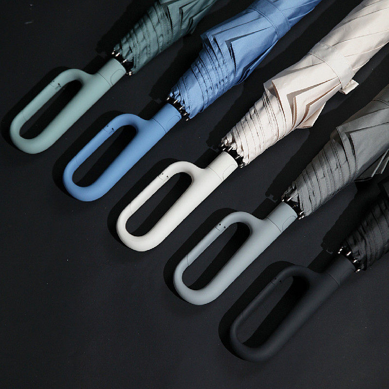 浮羽三折叠男士雨伞 新款纯色全自动不沾水一甩干便携挂扣黑色伞,居家日用,伞,淘宝优惠券,粉丝福利购,淘宝优惠卷