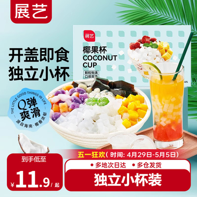 展艺椰果40g*24杯布丁零食甜品