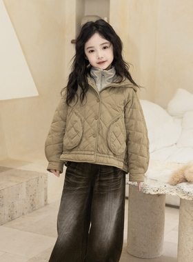2024专柜正品 秋冬新款女童夹棉韩版棉衣外套13508