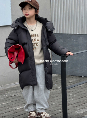 2025专柜正品冬季新款男女童韩版90白鸭绒长款羽绒外套63304