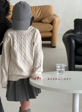 2025专柜正品 秋冬新款男女童羊毛衫中大童打底毛衣28011