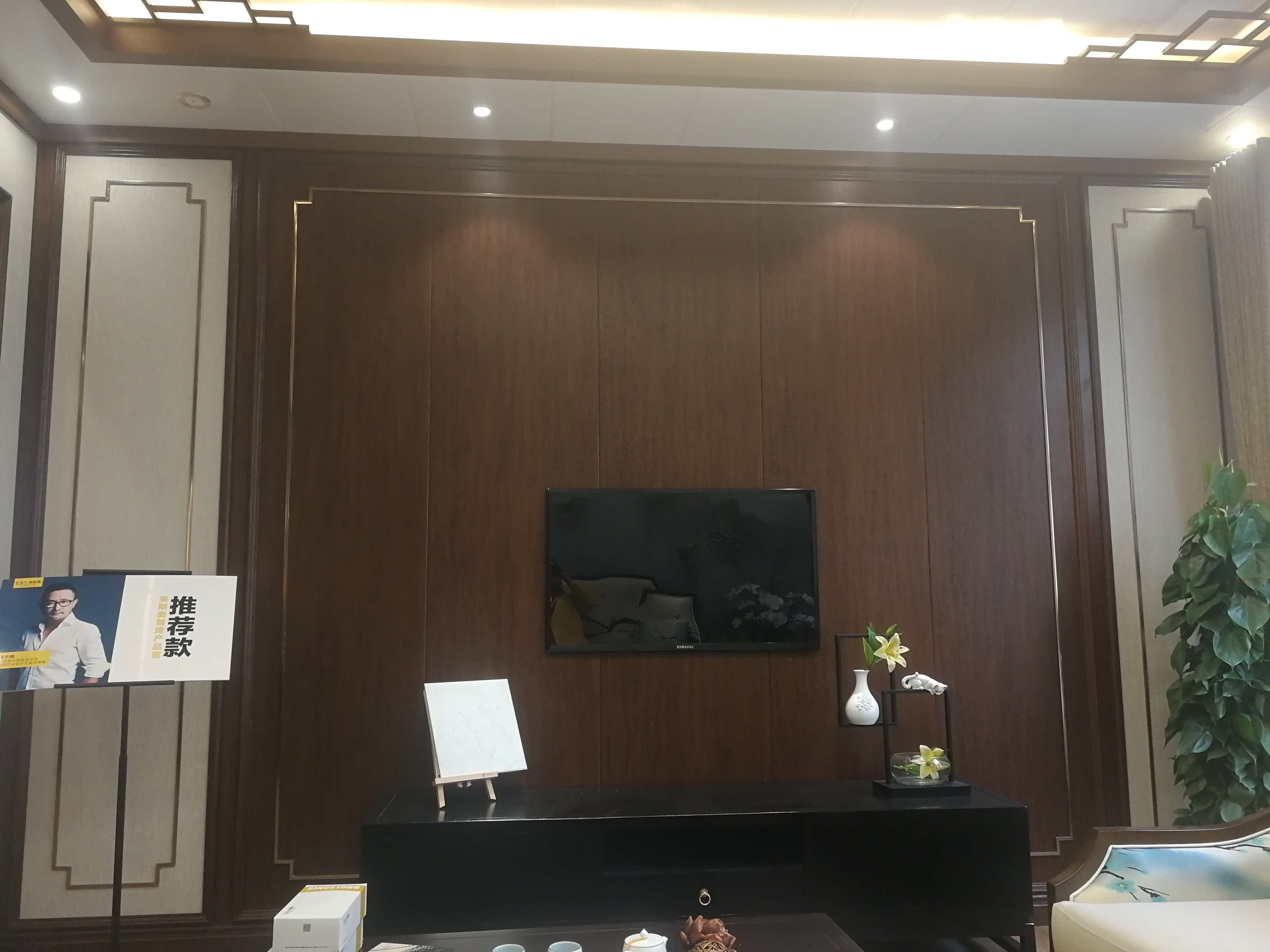 来斯奥集成墙面 竹木纤维 新款电视墙  环保耐用施工快  直接入住