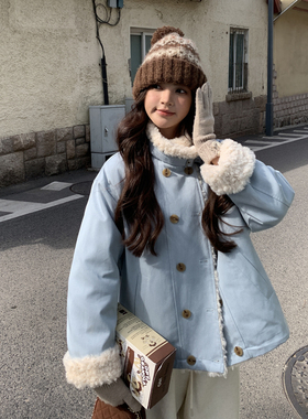 25冬季50绒  羊羔毛拼接款派克羽绒服2C208-X2575-P215-K288