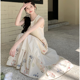 P145 L2520 K208 碎花拼接连衣裙2C208 现货