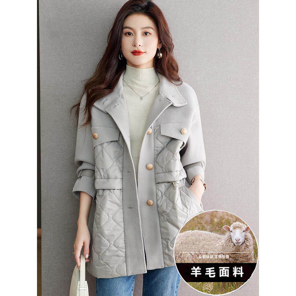 棉服女2024年新款冬季爆款超好看夹棉外套女秋冬高级感中长款棉衣