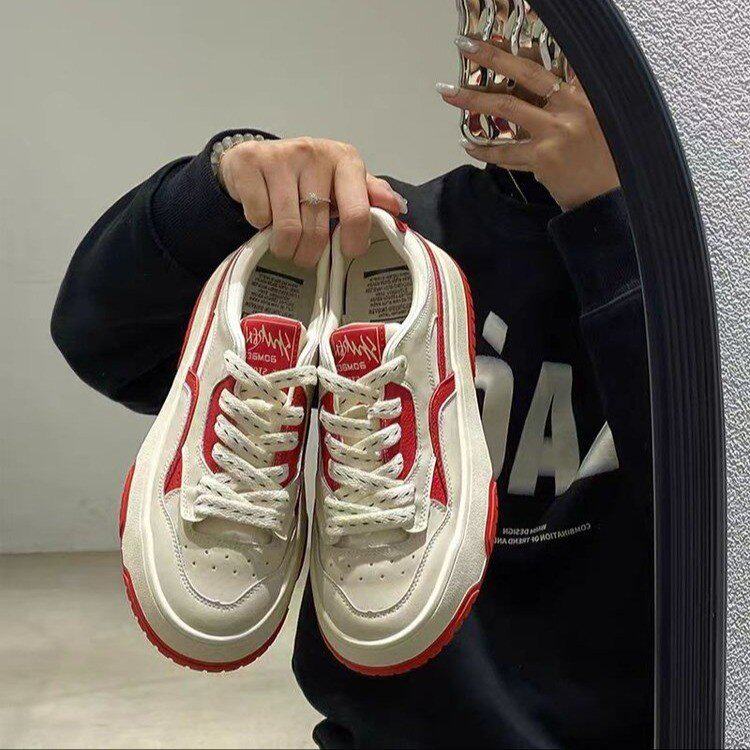 【万达撤柜】高颜值小白鞋女2026春季潮流新款鞋子学生板鞋韩系百