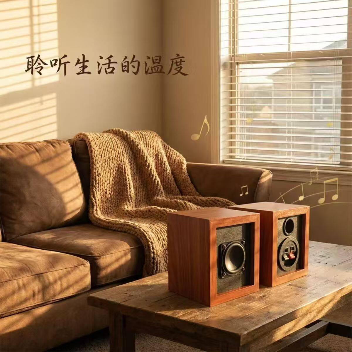 声丽美HF20 发烧HIFI级2寸长冲程无源音箱音响音乐家庭影院全频