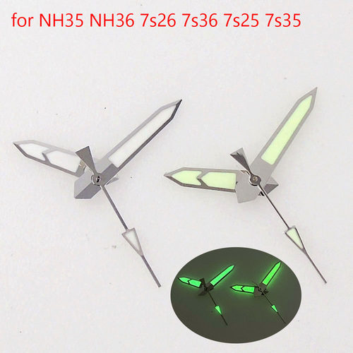 绿色发光表针适用于NH35 NH36A 7s26 7s36 7s35 6r15 4r15 4r36