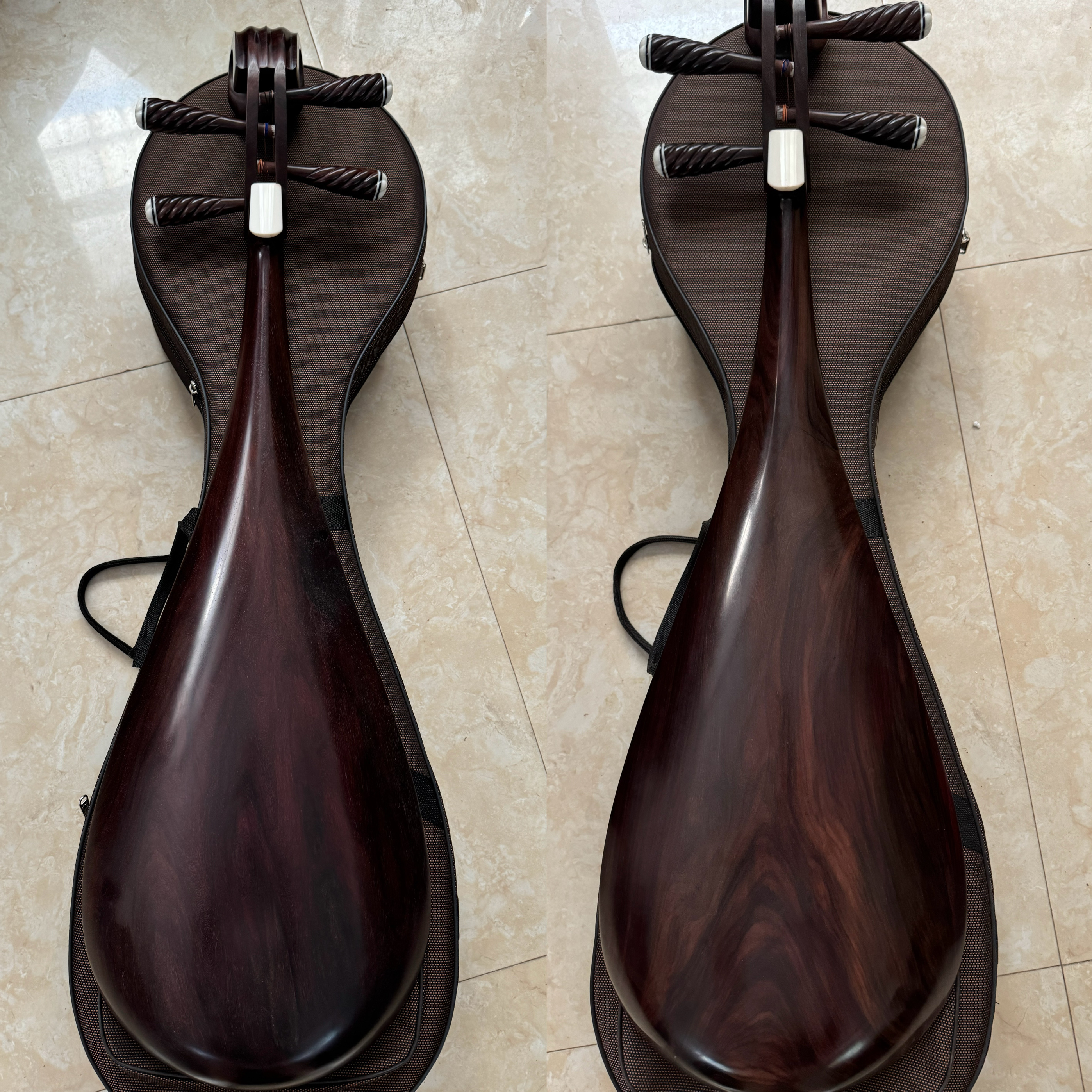 大叶紫檀木专业演奏考级收藏琵琶乐器原木抛光