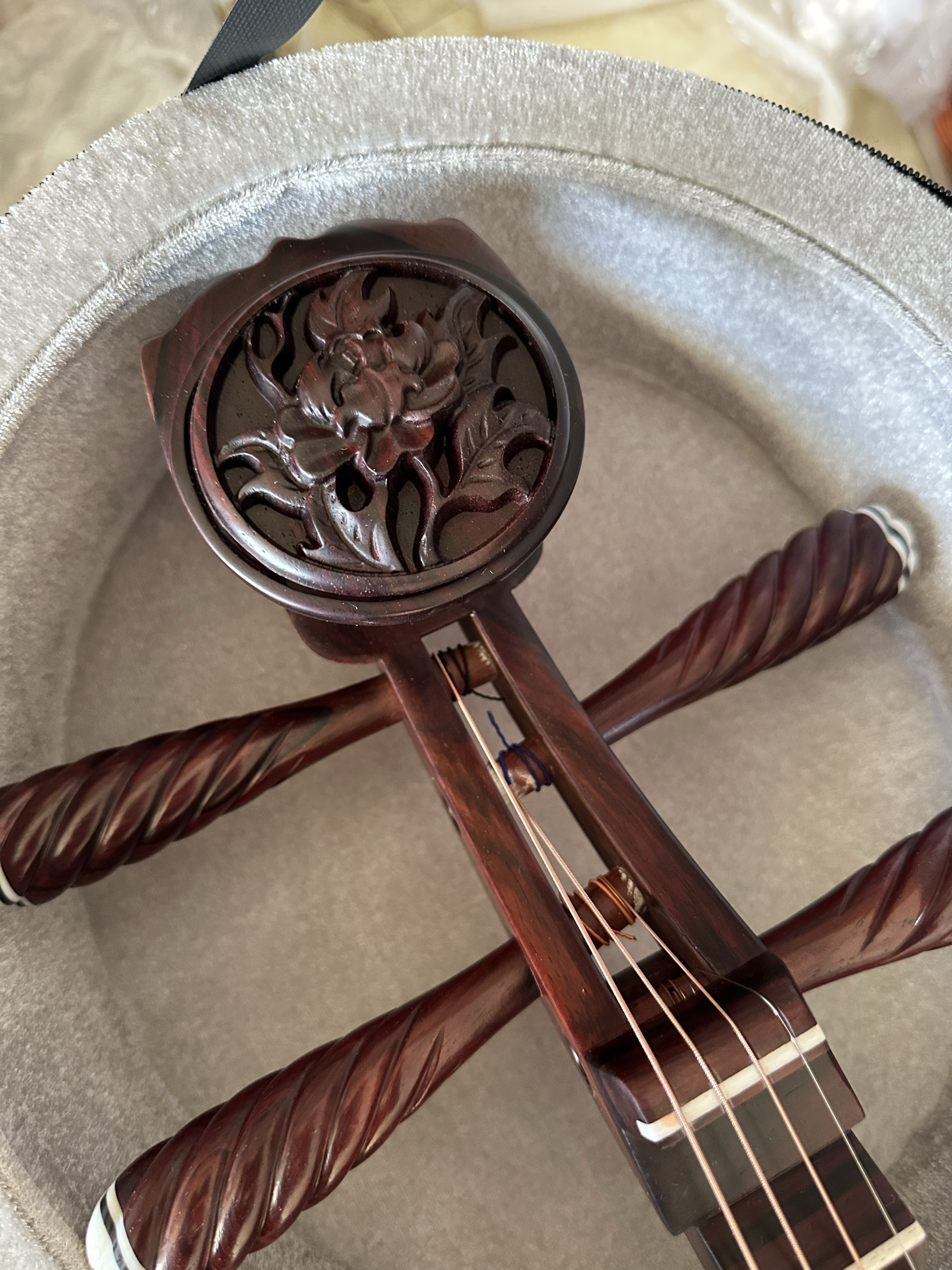 定制大叶紫檀木收藏演奏演出教学琵琶