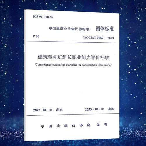 建筑劳务班组长职业能力评价标准
