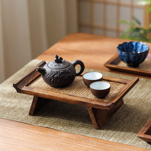 泰国实木干泡茶盘复古小茶台