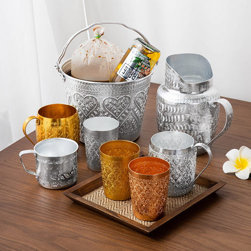 泰国餐厅随手杯东南亚风格餐具