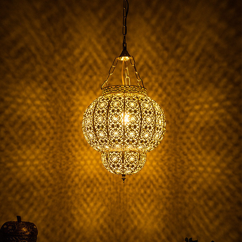 泰式铁艺创意客厅吊灯东南亚风格民宿茶室餐厅吧台楼梯氛围装饰灯