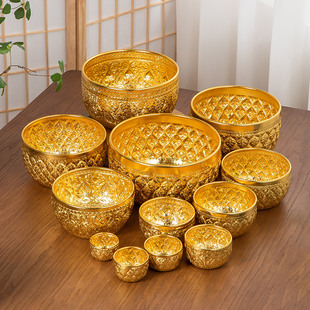 泰式锡碗东南亚风格餐厅特色餐厨具泡鲁达器皿酸奶沙拉燕麦甜品碗