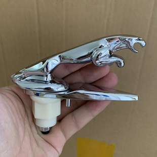 适用捷豹立标豹子XEL XFL FPACE XJL银色前机盖标卡扣款/粘贴款