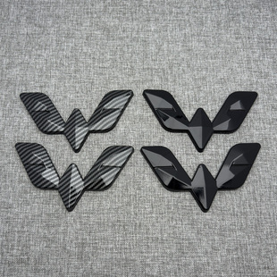 适用于五菱之光EV荣光/新卡宏光EV/S凯捷改装前后车标装饰盖黑标