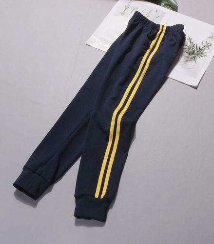 长裤纯棉卫衣深蓝色运动校服裤