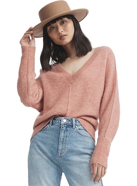 WITCHERY羊毛混纺V领女款毛衣针织衫22101305