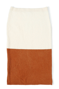 FP 双拼色女款通勤休闲针织半身裙23110213