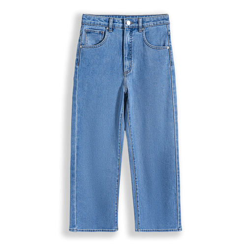 休闲洗水女款直筒长裤