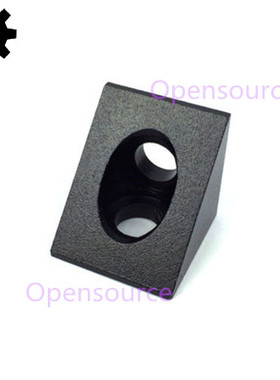 3D打印机配件Openbuilds配件黑色角角连接器三角铝件铝块拉丝氧化