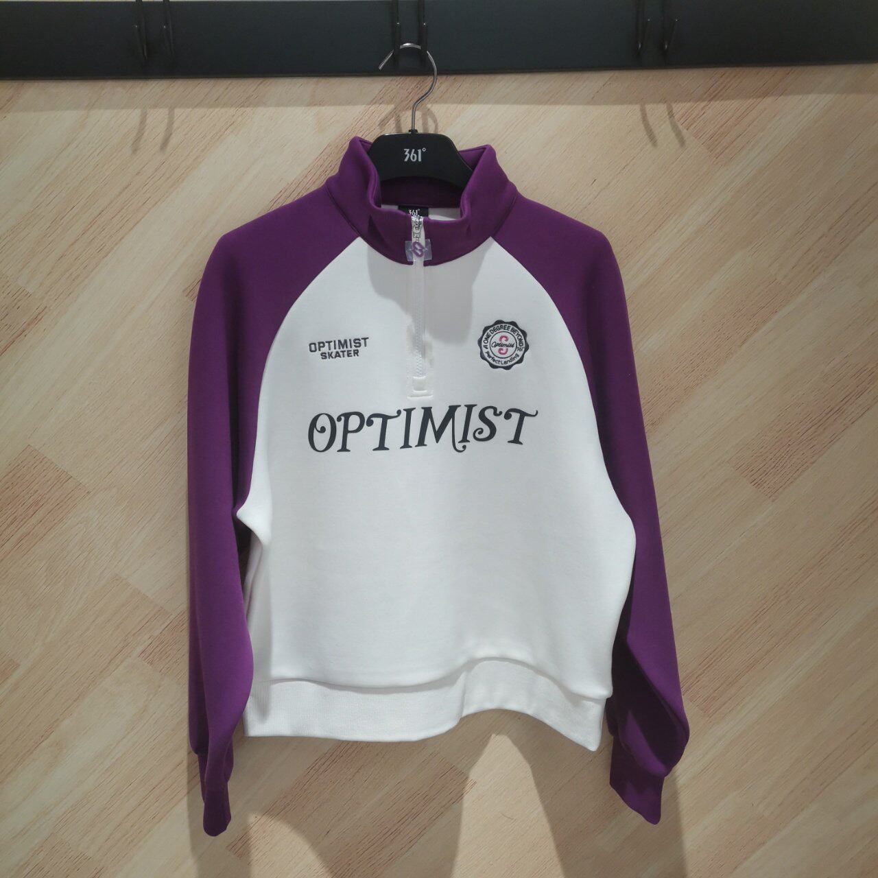 361度套头卫衣女半拉链款运动休闲立领上衣2026春季新款562619814