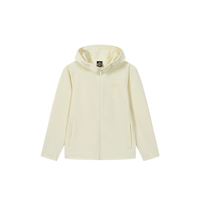 361度运动风衣外套女连帽防风冲锋上衣软壳衣秋季新品562534026A