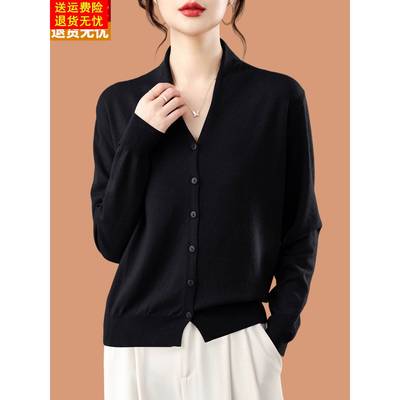 小个子羊毛针织开衫女春秋装2025新款外搭披肩短款配裙子毛衣外套