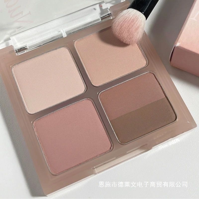 小鱼海棠推荐眼影盘2025新款低饱和日常淡妆大地五色哑光粉棕盘