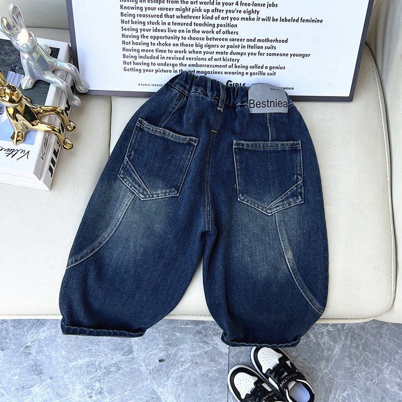 男童春秋装牛仔裤子新款帅气儿童休闲裤中小童洋气长裤百搭潮童装