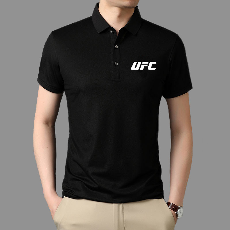 2026夏季UFC训练Polo衫短袖男士运动搏击透气T恤衫休闲薄款体恤