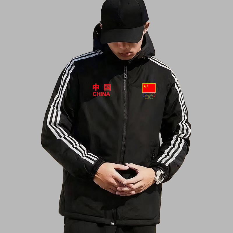 2026秋冬装新款中国国家队运动服夹克男女china宽松大码外套棉衣