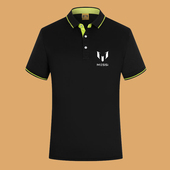 梅西messi姆巴佩内马尔周边球迷翻领POLO衫 队服 短袖 夏季 商务男士