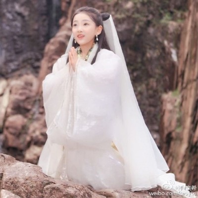 女童汉服女白素贞演出服白娘子