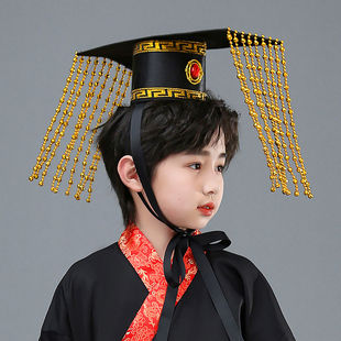 秦始皇汉武帝头冠皇帝头冠「今天当把皇帝」创意古装头饰cos同款