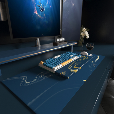 WUkds 盗梦GMK Nightlight 夜光Manta 魔鬼鱼键帽腕托机械键盘