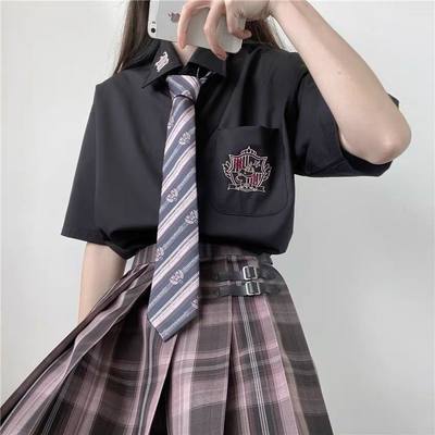 极夜之歌jk制服裙 正版 兔姬舍 套装全套夏一套格裙现货掉落