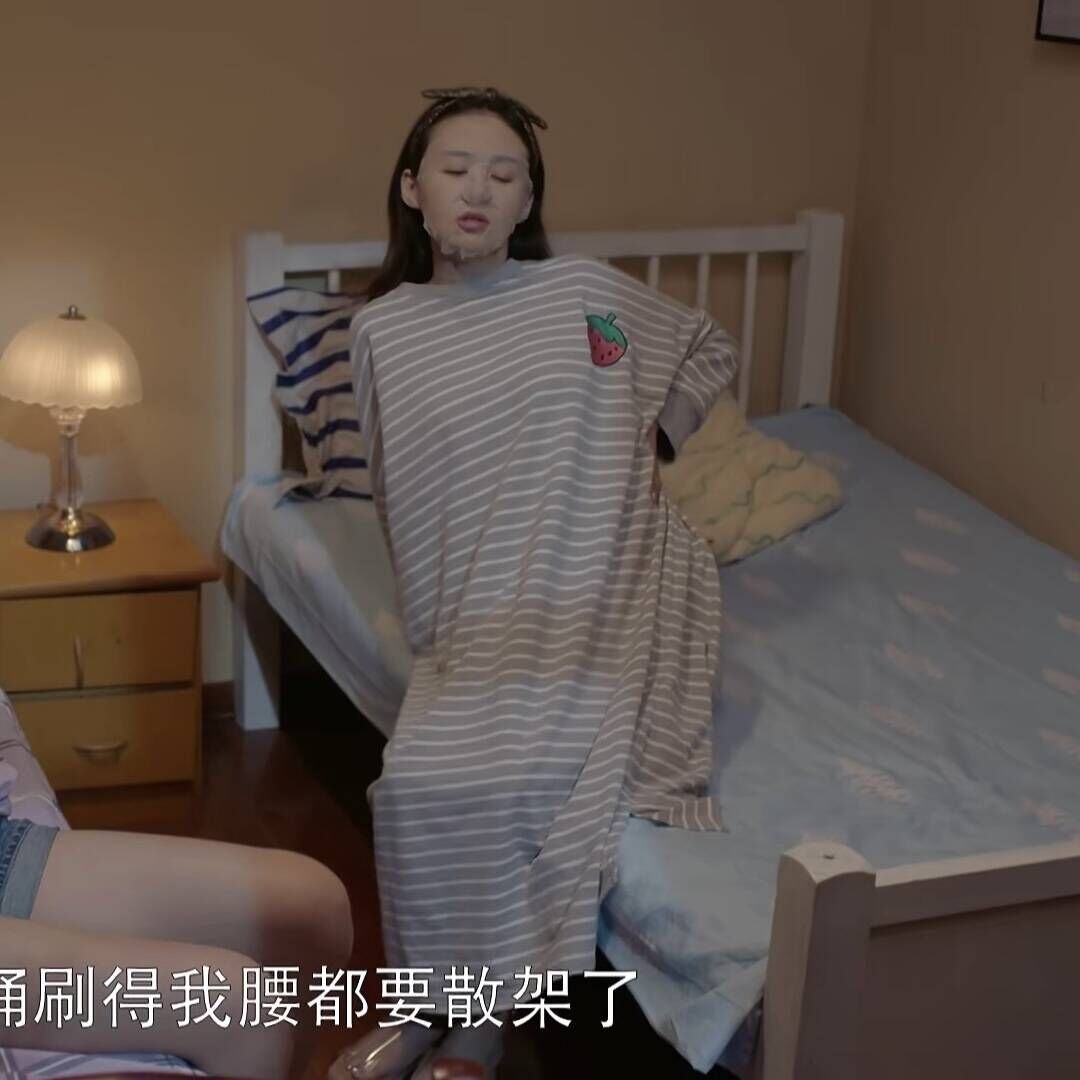 原版创想季许子珊郑合惠子同款卫衣裙子圆领条纹长袖连衣裙女衣服