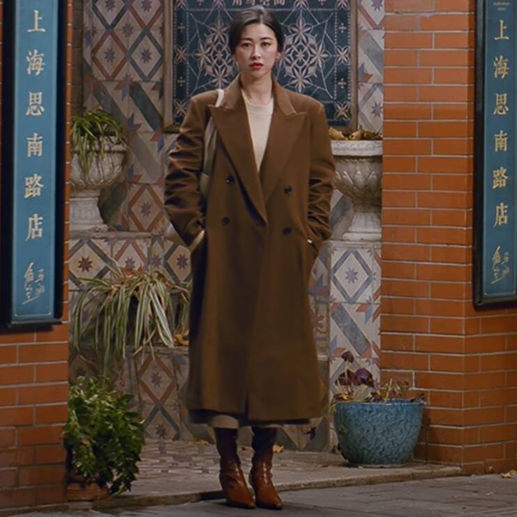 他为什么依然单身朱珠同款大衣