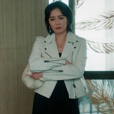 亲爱的仇敌高叶罗曼同款皮衣外套