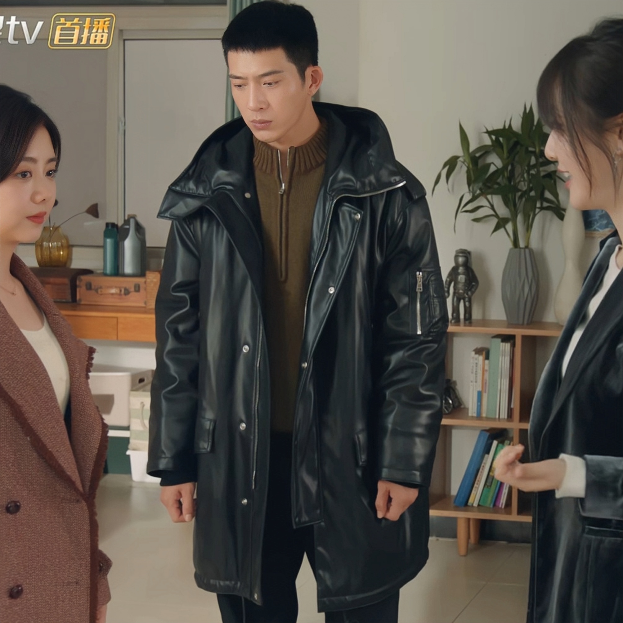 归路井柏然路炎晨同款皮衣外套