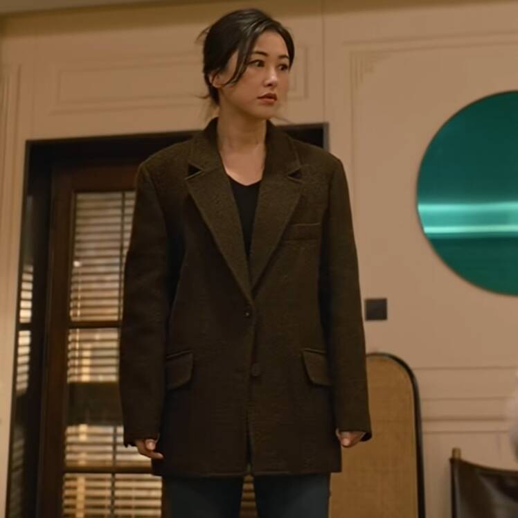 他为什么依然单身朱珠同款西装