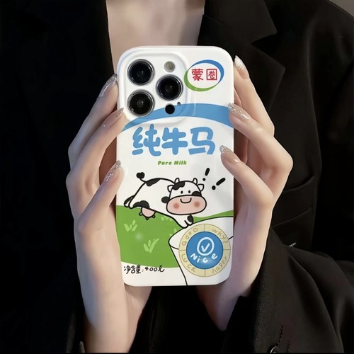 创意纯牛马苹果15手机壳菲林软壳